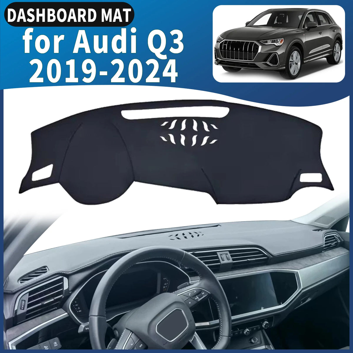 כיסוי דשבורד להגנה מהשמש ל-Audi Q3 — Q3, שנות 2019–2024