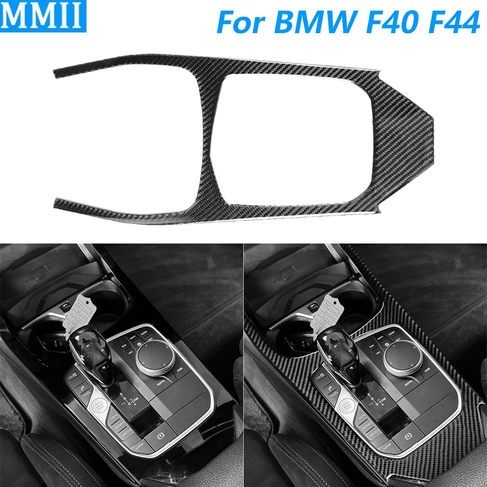 חיפוי במראה קרבון לקונסולת ההילוכים ל-BMW סדרה 1 — 1 Series F40 ו-2 Series F44, שנות 2020–2024