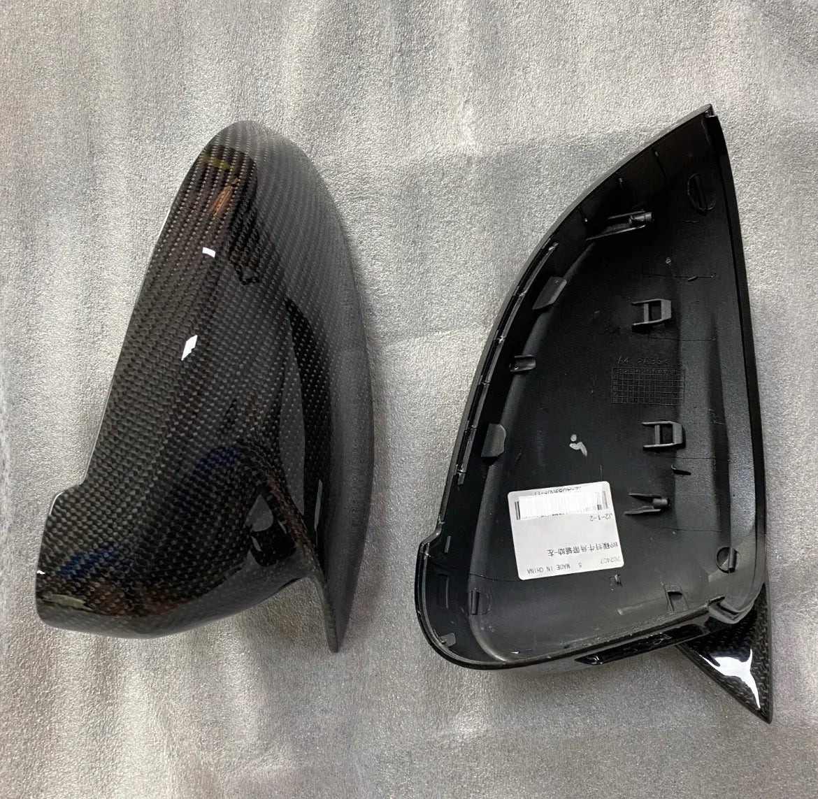 כיסויי מראות צד במראה קרבון ל-Audi A5 — A4 B9 ו-A5/S5/RS5, שנות 2017–2025