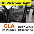 זוג מקרני תאורה לדלת ל-Mercedes-Benz GLA X156/H247