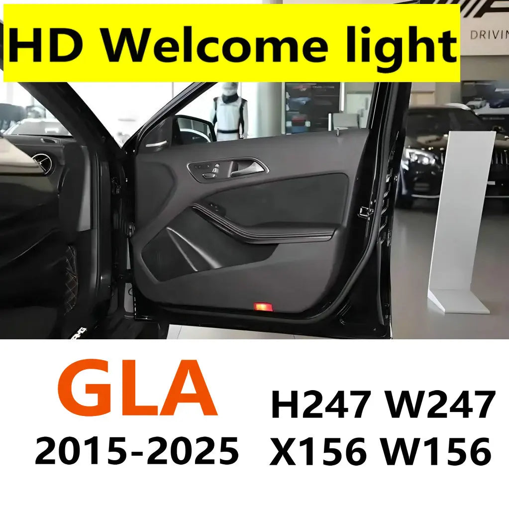 זוג מקרני תאורה לדלת ל-Mercedes-Benz GLA X156/H247