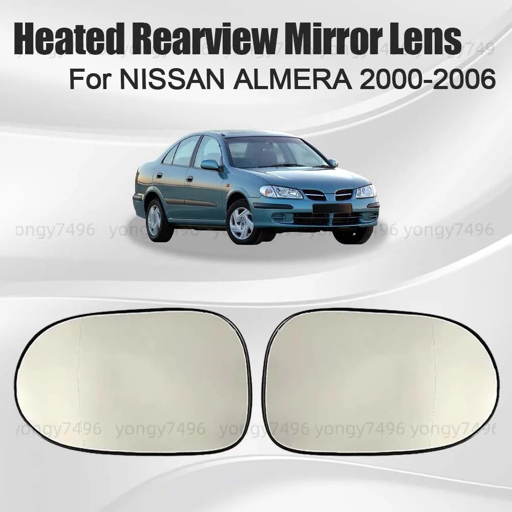 זכוכית מראה צדדית מחוממת לניסאן אלמרה 2000–2006