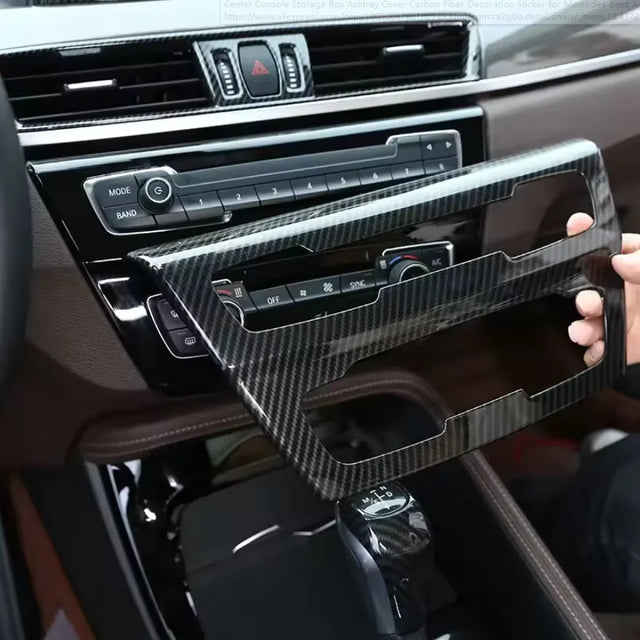חיפויי ABS במראה קרבון לקונסולה ל-BMW X1 — F47/F48, שנות 2016–2022