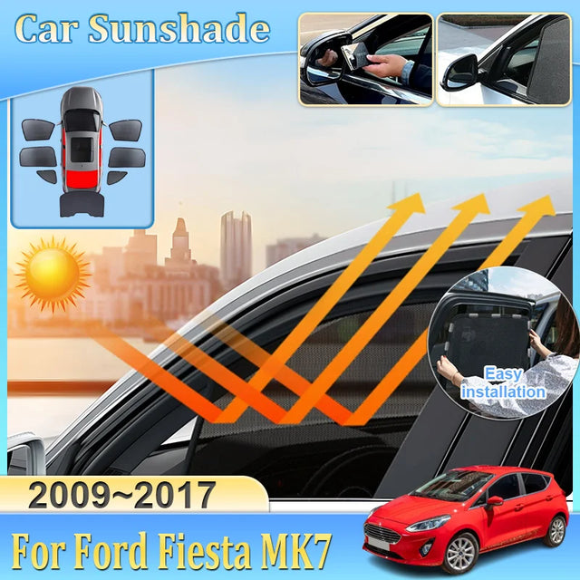 הצללות רשת לחלונות פורד פיאסטה 5 דלתות 2009–2017