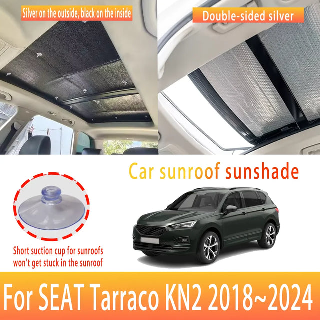 מגן שמש לגג הפנורמי ל-SEAT Tarraco — KN2, שנות 2018–2024