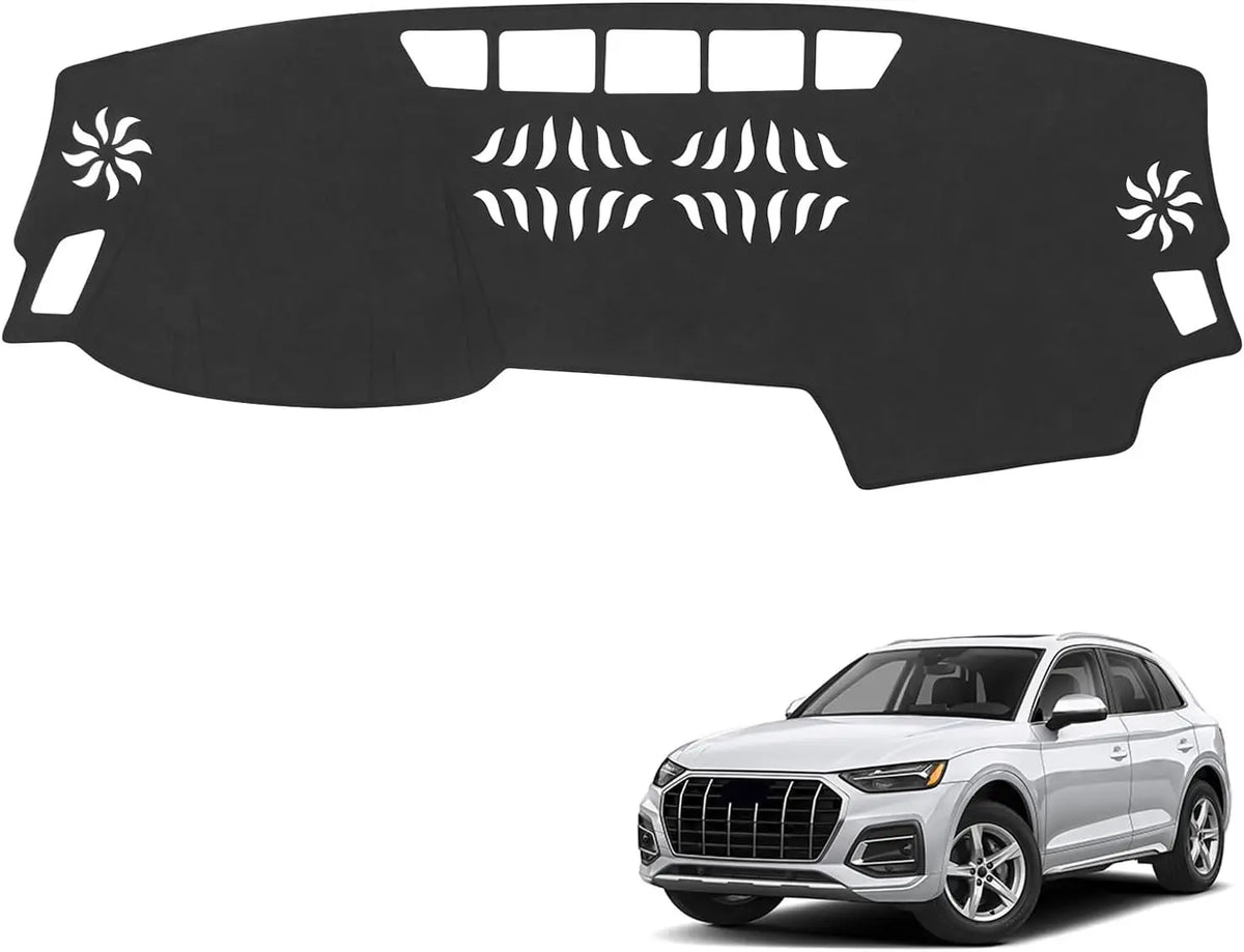 כיסוי פלנל שחור לדשבורד ל-Audi Q5 — Q5, שנות 2018–2025