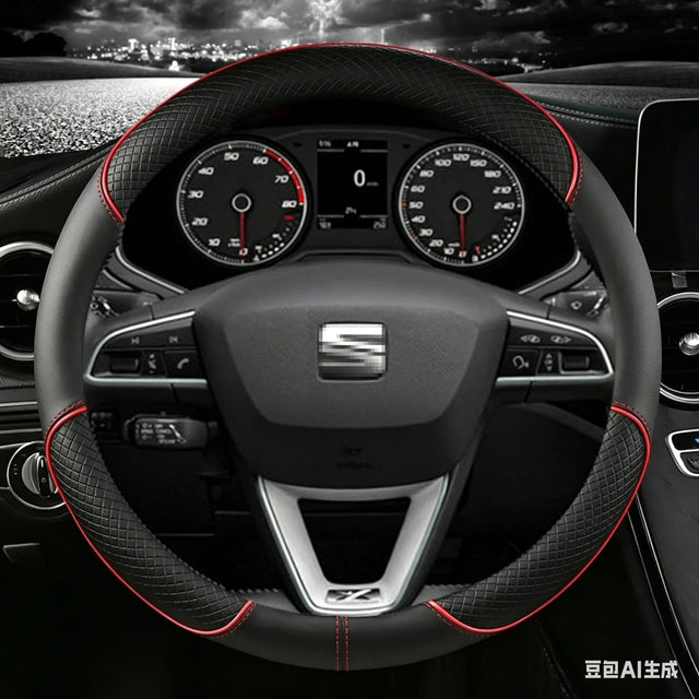 כיסוי הגה ממיקרופייבר בקוטר 38 ס״מ ל-SEAT Toledo