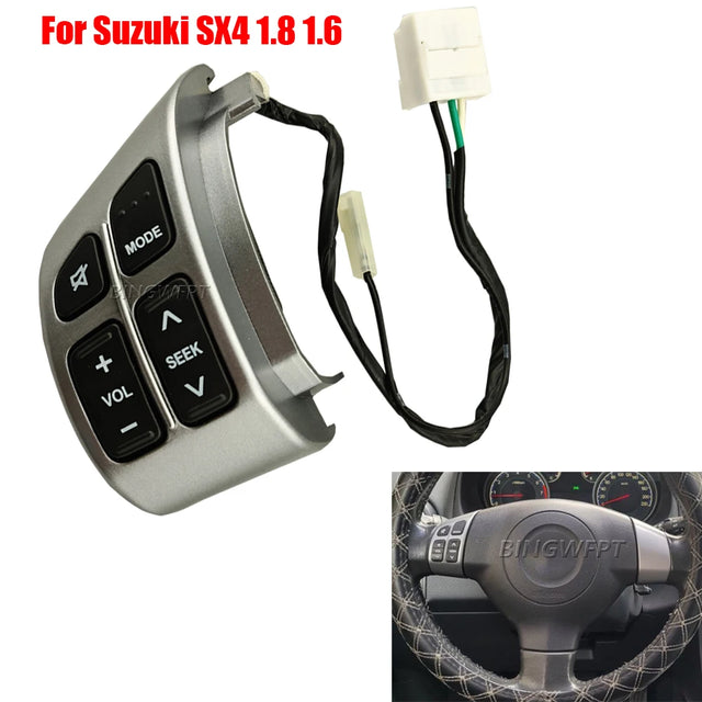 מתג שמע שמאלי להגה ללא תאורה לסוזוקי SX4 2009–2013