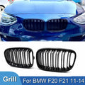 גריל קדמי כפול בצבע שחור ל-BMW סדרה 1 — F20/F21, שנות 2011–2014
