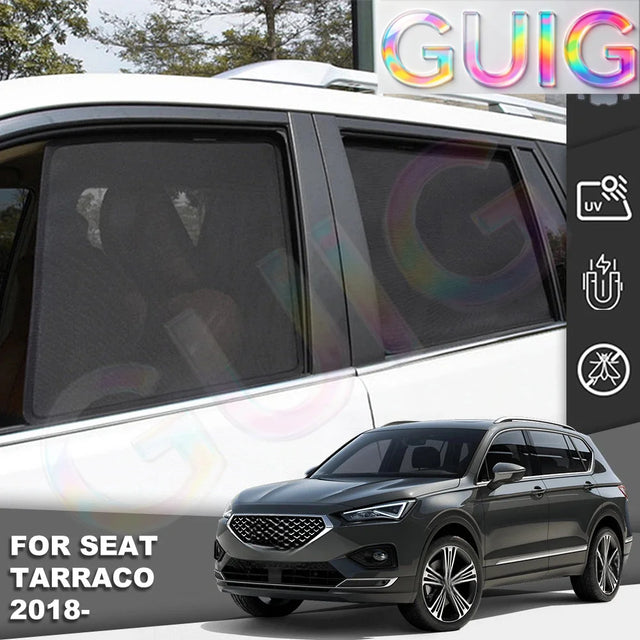 כיסויי הצללה מגנטיים לחלונות ל-SEAT Tarraco — שנות 2018–2024