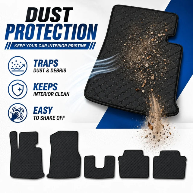 שטיחי רצפה שטוחים מעור PU ל-BMW סדרה 4 — קבריולה, שנות 2013–2026