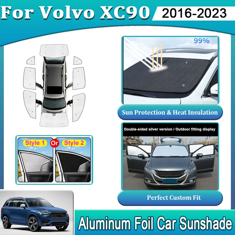 סוככי חלונות ל-Volvo XC90 MK2 ‏2016–2023