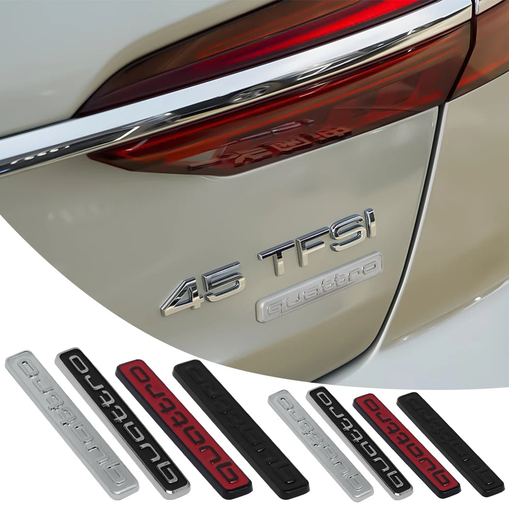 מדבקת כיתוב Quattro למרכב ל-Audi Q2