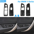 חיפוי במראה קרבון ללוח מתגי החלונות ל-BMW סדרה 1 — E81/E82/E87/E88, שנות 2008–2013
