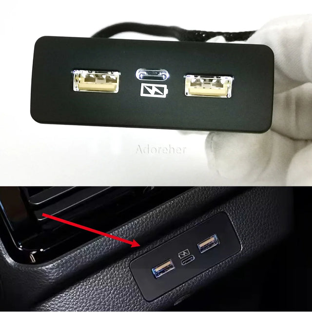 שקע טעינה QC3.0 ו-USB-C להונדה אקורד