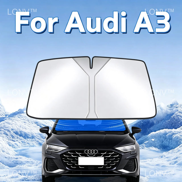 מגן שמש מתקפל לשמשה הקדמית ל-Audi A3 — שנות 2025–2027