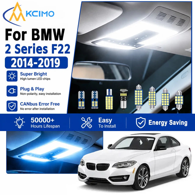 ערכת תאורת LED לתא הנוסעים ל-BMW סדרה 2 — F22/F23 קופה, שנות 2014–2019