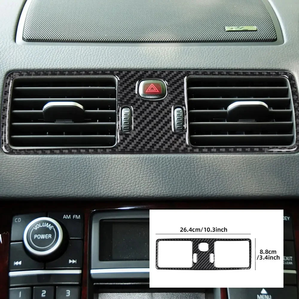 מדבקת דיפון במראה קרבון לפתחי אוורור ב-Volvo XC90 ‏2003–2014