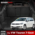 שטיח לתא המטען עם מגיני משענות ל-Volkswagen Touran — Touran עם 7 מושבים, שנות 2006–2015