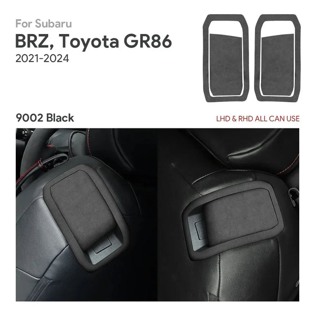 מדבקת זמש לידית אחורית במושב סובארו BRZ