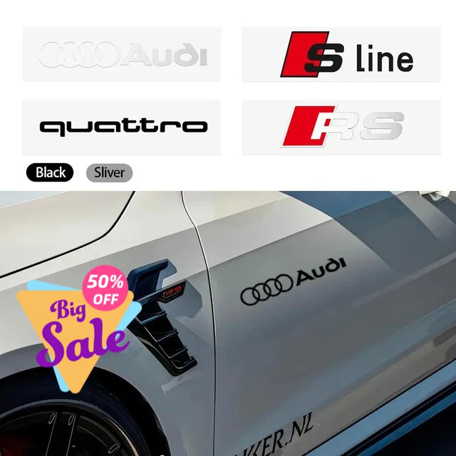 מדבקות PVC לקישוט צדי הרכב ל-Audi Q3