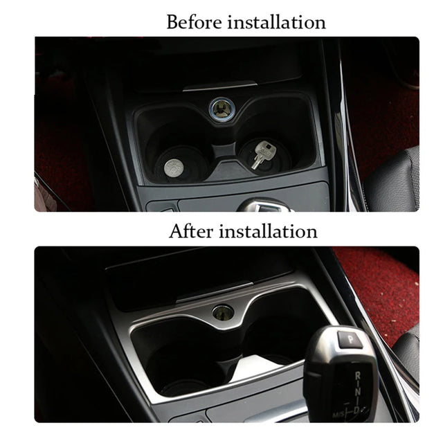 מסגרת כרום למחזיק הכוסות בקונסולה ל-BMW סדרה 1 — F20/F21