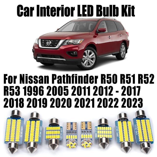 ערכת תאורת LED פנימית לניסאן פאת׳פיינדר R50 / R51 / R52 / R53