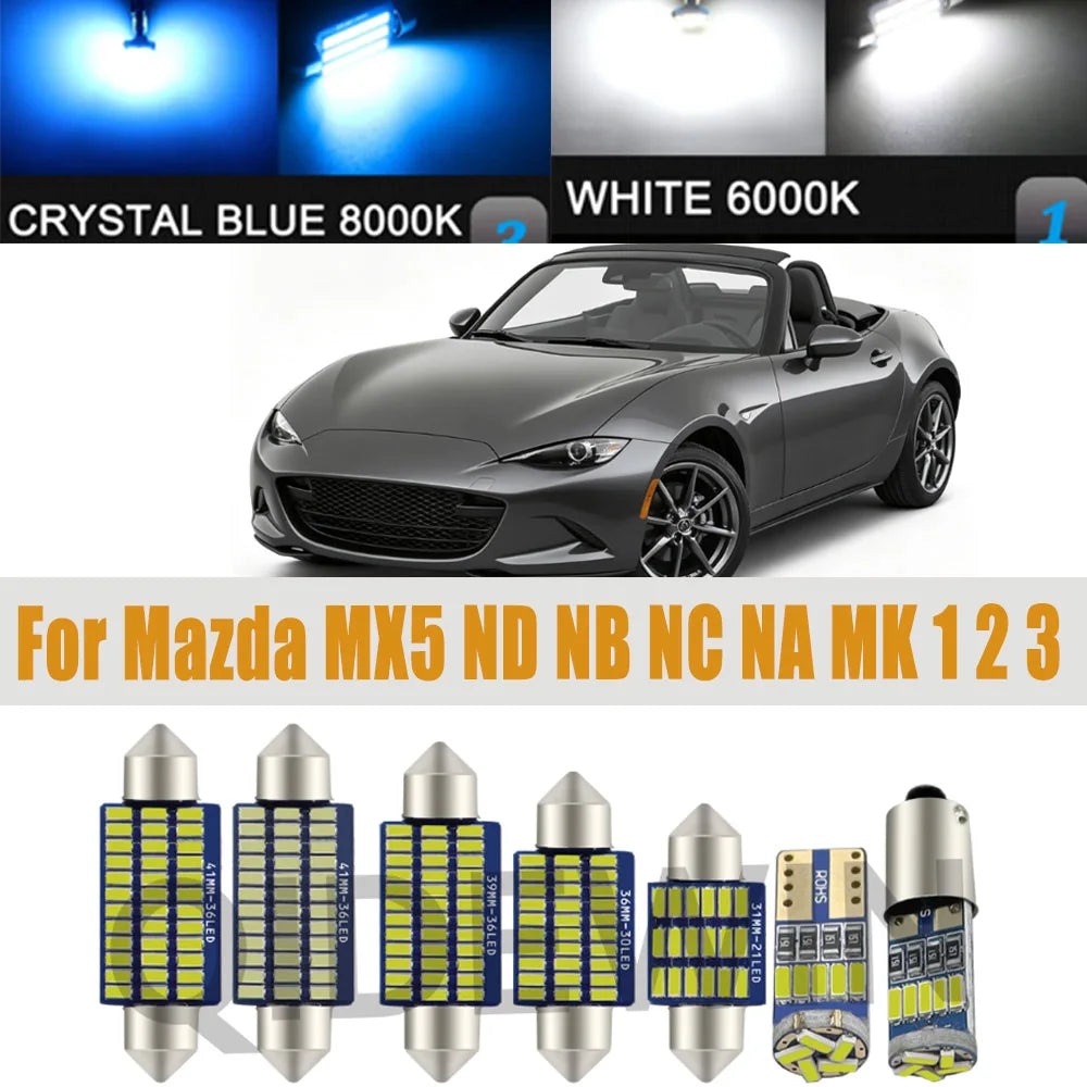 תאורת פנים LED למאזדה MX-5