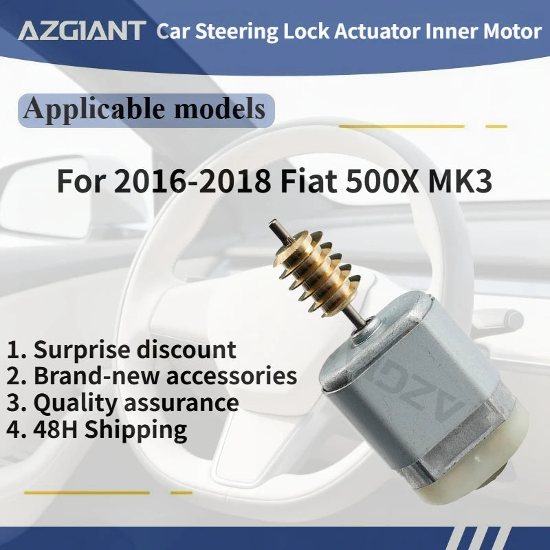 מנוע פנימי למנעול ההגה 12V לשנים 2016–2018 לפיאט 500X