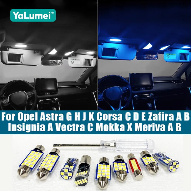 נורות LED לתא הנוסעים לאופל קורסה ומוקה